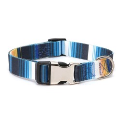 Wholesale Pet Fashion Collar With Leash Durable Metal Buckle Polyester Pet Collar for Dog Cat Walking