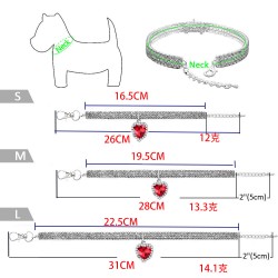 Water-Drop Rhinestone Collar
