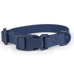 Custom Pet Rubber Collar Strong Heavy Duty Waterproof Rubber Pvc Coated Fashion Dog Collar for Medium Large Dogs