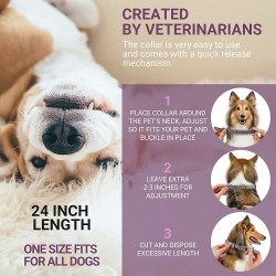 Dog Calming Pheromones Collar Natural Ingredients Pet Calming Collar for Cats Calming Collar for Cats Reduce Anxiety