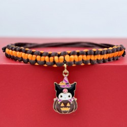 Custom Halloween Cat Collar With Bow Tie and Bell,Breakaway Kitten Collar for Girl Boy Cats Adjustable 6-15inch for Kitty
