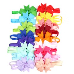 Ribbon Cat Neck Collar Bow Band for Girl Cute Kids Ponytail Hair Tie Hair Accessories