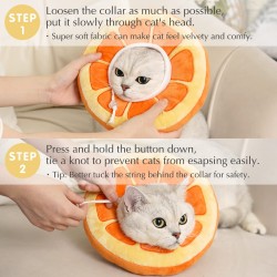 Pet Cone Adjustable Collar Circle Adjustable Dog Soft Cat Recovery Collar After Surgery Cute Protective Collar for Kittens