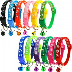 Custom Cat Adjustable Collar Colorful Necklace for Small Dogs and Cats Collar With Plastic Buckle
