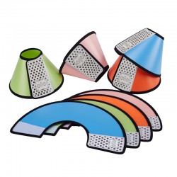 Soft Dog Cone Collar Adjustable Pet Recovery E Collar Plastic Dog Cat Cone After Surgery Anti-bite Elizabethan Collar for Dogs