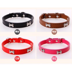 Wholesale Dog Adjustable Collar No Pull Collar Factory PU Designer Dog Collar