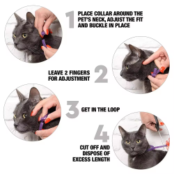 Pet Reduce Anxiety Collar Stress Pheromones Calm Relaxing Comfortable Collar Adjustable for Small Medium Large Cat Kitten