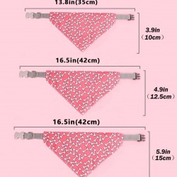 Custom Pet Neck Scarf Adjustable Pet Buckle Triangle Scarf Bandana Neckerchief for Small Cat Bandana