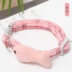 Cat Cotton Adjustable Collar Product Hot Sale Colorful Plaid Design Cat Collar