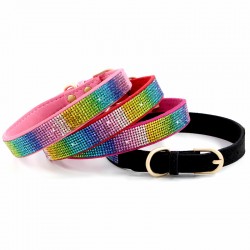 Pet Rhinestone Metal Collar