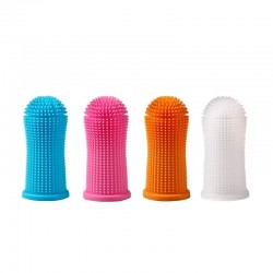 Silicone Pet Toothbrush Gum Eco-Friendly Daily Oral Care Anti-Plaque Gum Health for Cats and Dogs