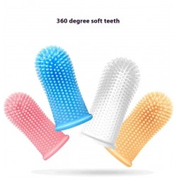 Silicone Pet Toothbrush Gum Eco-Friendly Daily Oral Care Anti-Plaque Gum Health for Cats and Dogs