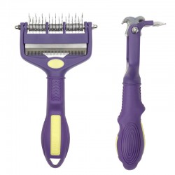 Pet Hair Removal Comb Stainless Steel Furry for Dogs Cats Pet Massager Comb Pet Comb