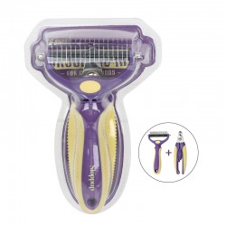 Pet Hair Removal Comb Stainless Steel Furry for Dogs Cats Pet Massager Comb Pet Comb