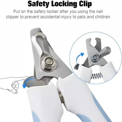 Pet Claw Nail Clipper Cutter Stainless Steel Scissors Clippers Claw Nail File Scissors Lock Labor Saving Cat Nail Clipper