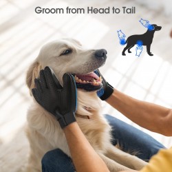 Cat Hair Remover Glove Grooming Supplies Cat Hair Remover Deshedding Glove Dog Cat Horse Pet Deshedding Brush Glove