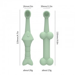 Pet Anti-stone Mouth Toothbrush Small Animal Pet Cleaning Brush Soft Care Full Surround Silicone Finger Toothbrush for Animal