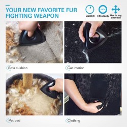 Custom Pet Hair Remover Triangle Great for Bedding Couch Car Interior Detailing Home Furniture Handheld