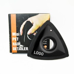 Custom Pet Hair Remover Triangle Great for Bedding Couch Car Interior Detailing Home Furniture Handheld