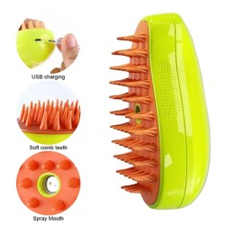 Self-Cleaning Water Dog Brush Spray Water Cat Shedding Cleaning Brush Steamy Massage Brush for Cat