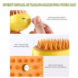Self-Cleaning Water Dog Brush Spray Water Cat Shedding Cleaning Brush Steamy Massage Brush for Cat