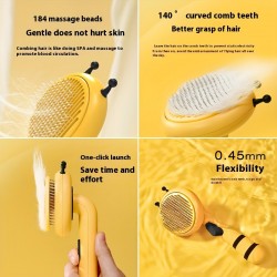 Bee Style Pet Brush Cat Comb Dog Hair Grooming Removes Brush Special Needle Combs Pet Tangled Hair Cleaner Cleaning
