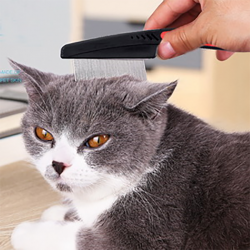 Anti-Flea Short Dog Comb Stainless Steel Pet Hair Remover Brush Pet Grooming Tools Cat Products