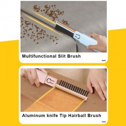 Dog Hair Remover Brush Self-Cleaning Base Improved Handle Double-sided Fur Brush