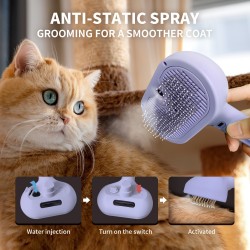 Shedding Self-Cleaning Cat Brush Self Cleaning Cat Grooming Brush for Massage Cat Hair Brush