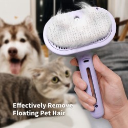 Shedding Self-Cleaning Cat Brush Self Cleaning Cat Grooming Brush for Massage Cat Hair Brush