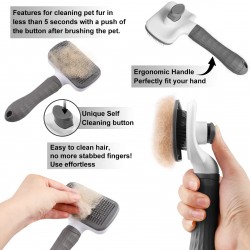 Grooming Dog Hair Brush Comb Grooming Cat Flea Comb Pet Products Hair Grooming Comb for Dog Grooming Tool Hair