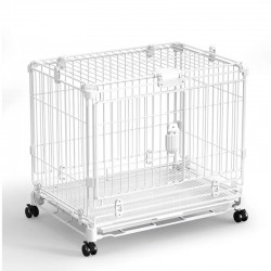 Double Door Pet Cage With Wheels Three Specifications Cats and Rabbits Are Available Dog Cage