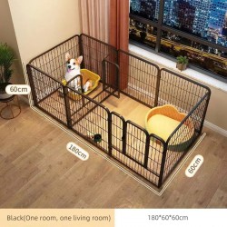 Wholesale Pets Animal Enclosure White Black Portable Metal Dog Fence Panels Easy to Install