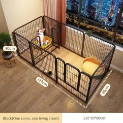 Wholesale Pets Animal Enclosure White Black Portable Metal Dog Fence Panels Easy to Install