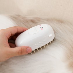 Electric Cat Steamy Brush New Product Silicone Self Cleaning No Wash Pet Grooming Brush for Hair Removal