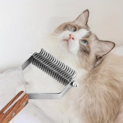Walnut Wood Dog Comb