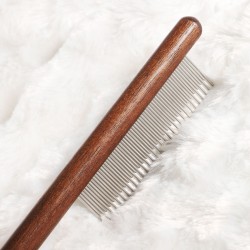 Pet Massage Hair Comb Hair Grooming Pet Removal Comb Solid Wood Comb Pet Products