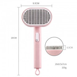 Cat Hair Removal Brush Portable Pet Comb Pet Hair Cleaning Brush Pet Hair Remover Cat Brush With Release Button