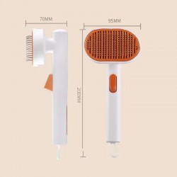 Cat Hair Removal Brush Portable Pet Comb Pet Hair Cleaning Brush Pet Hair Remover Cat Brush With Release Button