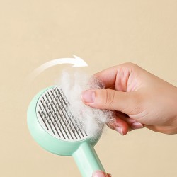 Pet Self Cleaning Brush Self Cleaning Slicker Brush Cat Comb Pet for Pets With Long or Short Hair