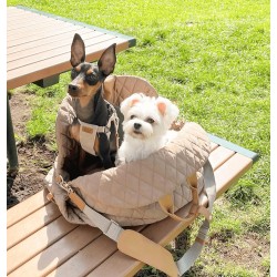Wholesale Convertible Pet Carrier Handheld & Car Seat Compatible Outdoor Bag with Waterproof Base & Storage Pockets