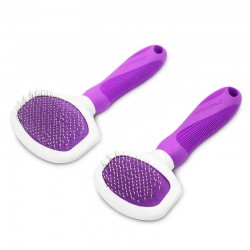 Pet Tangles Hair Brush Effortlessly Removes Tangles Hair Remover Brush Self Cleaning Steel Combs