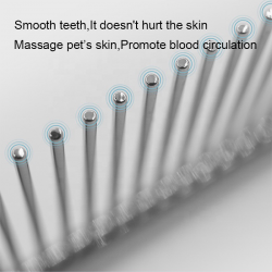 Pet Cleaning Plated Comb Stainless Steel Knot Comb Hair Open Knot Stainless Double Side Hair Brushes Pet Grooming Comb