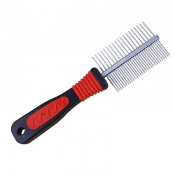 Custom Dog Metal Comb for Grooming Shedding Dematting for Long and Short Hair Deshedding Tools Hair Brush