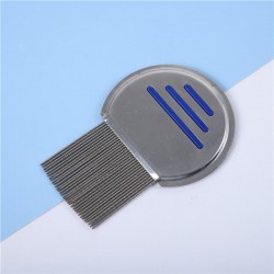 Custom Pet Flea Comb Stainless Steel Lice Comb Metal Fine Tooth Comb Remove Tear Marks Float Hair Dandruff