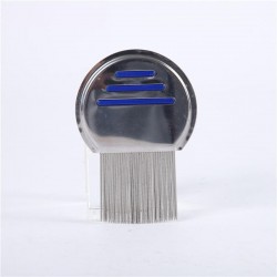 Custom Pet Flea Comb Stainless Steel Lice Comb Metal Fine Tooth Comb Remove Tear Marks Float Hair Dandruff
