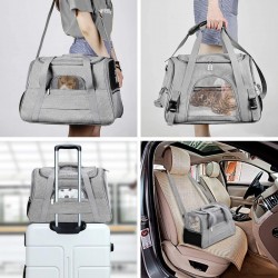 Professional Pets Travel Bag Pet Carrier Airline Approved Travel Bag Customization