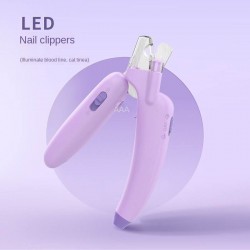 Wholesale Cat Nail Clipper With Led Light Safety Pet Nail Trimmers Cat Claw Clipper Scissors Dog Nail Cutter