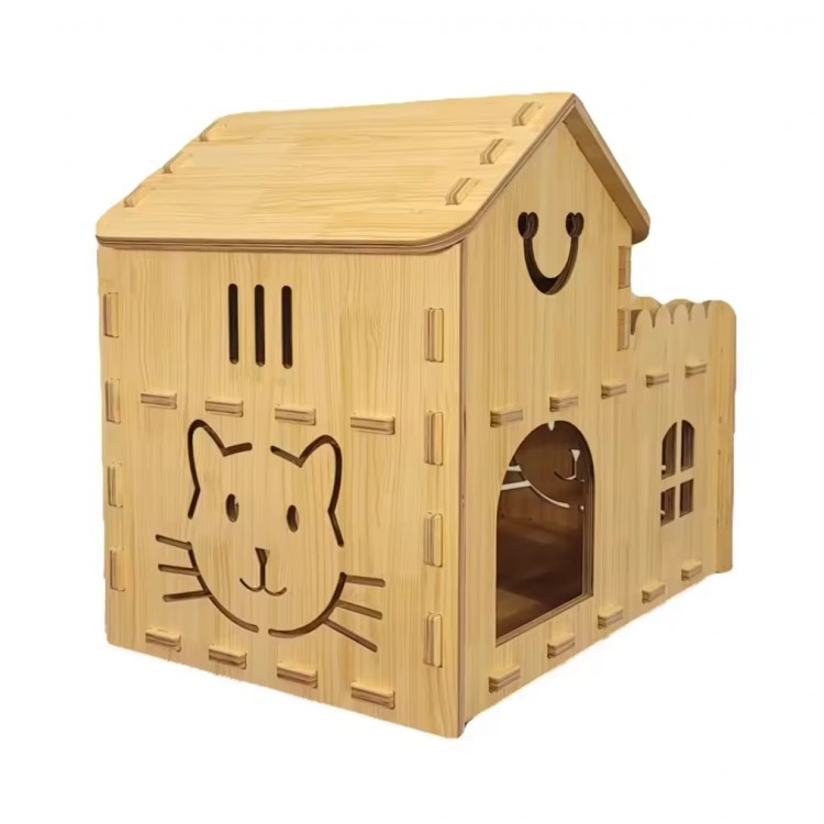Wooden Cat House Wooden Cat House
