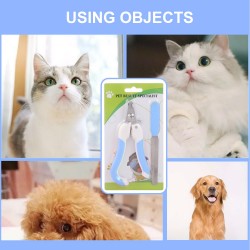 Custom Pet Painless Trimmer Safari Safe Dog Cat Claw Clippers for Thick Nails Pet Nail Clippers